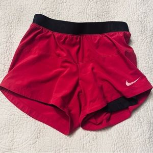 Nike high waisted pink athletic shorts size XS
